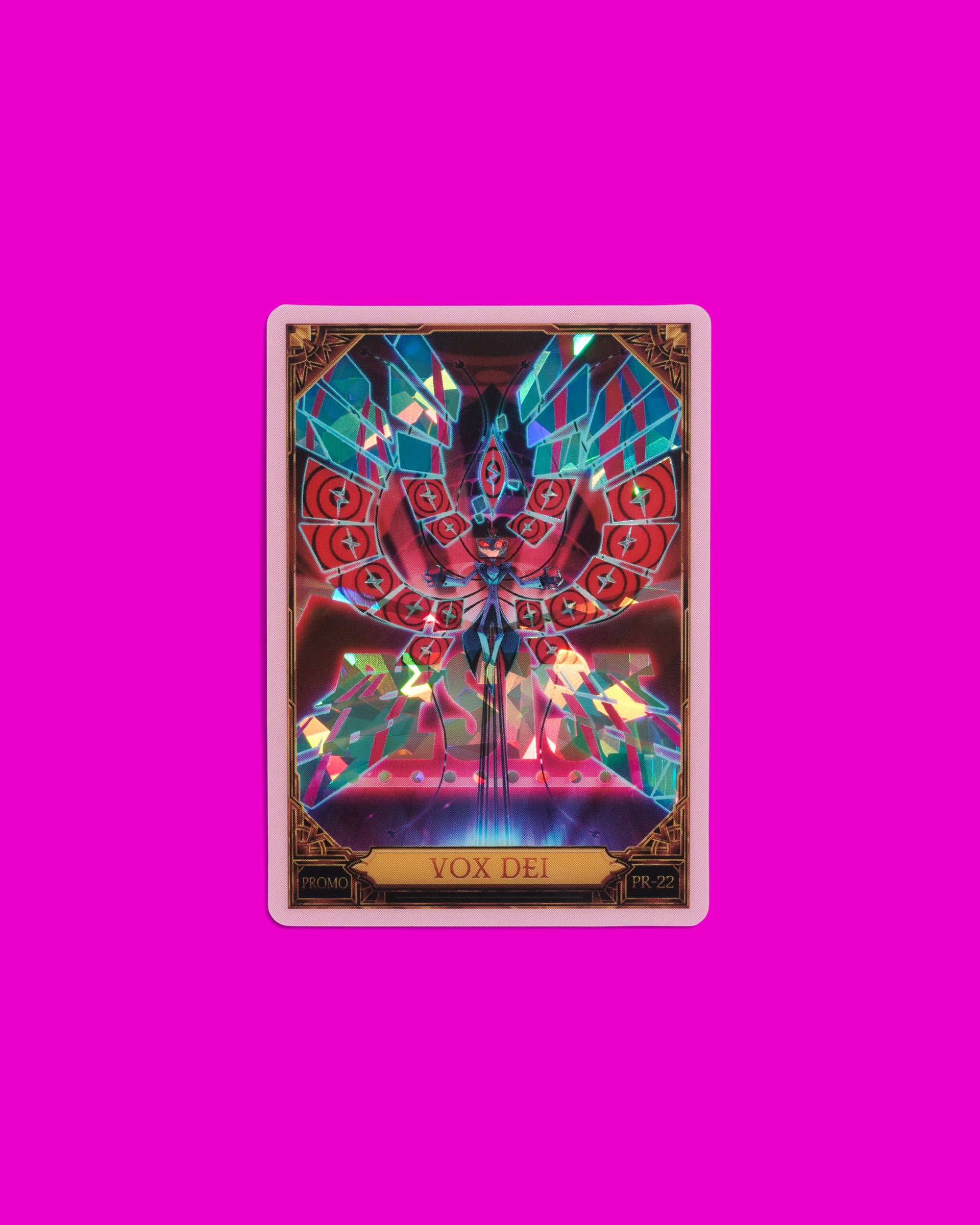 Hazbin Hotel Trading card / VOXプロモ2種 Hazbin Hotel Trading Cards Vox Dei Cracked Ice Promo Card (PR-22