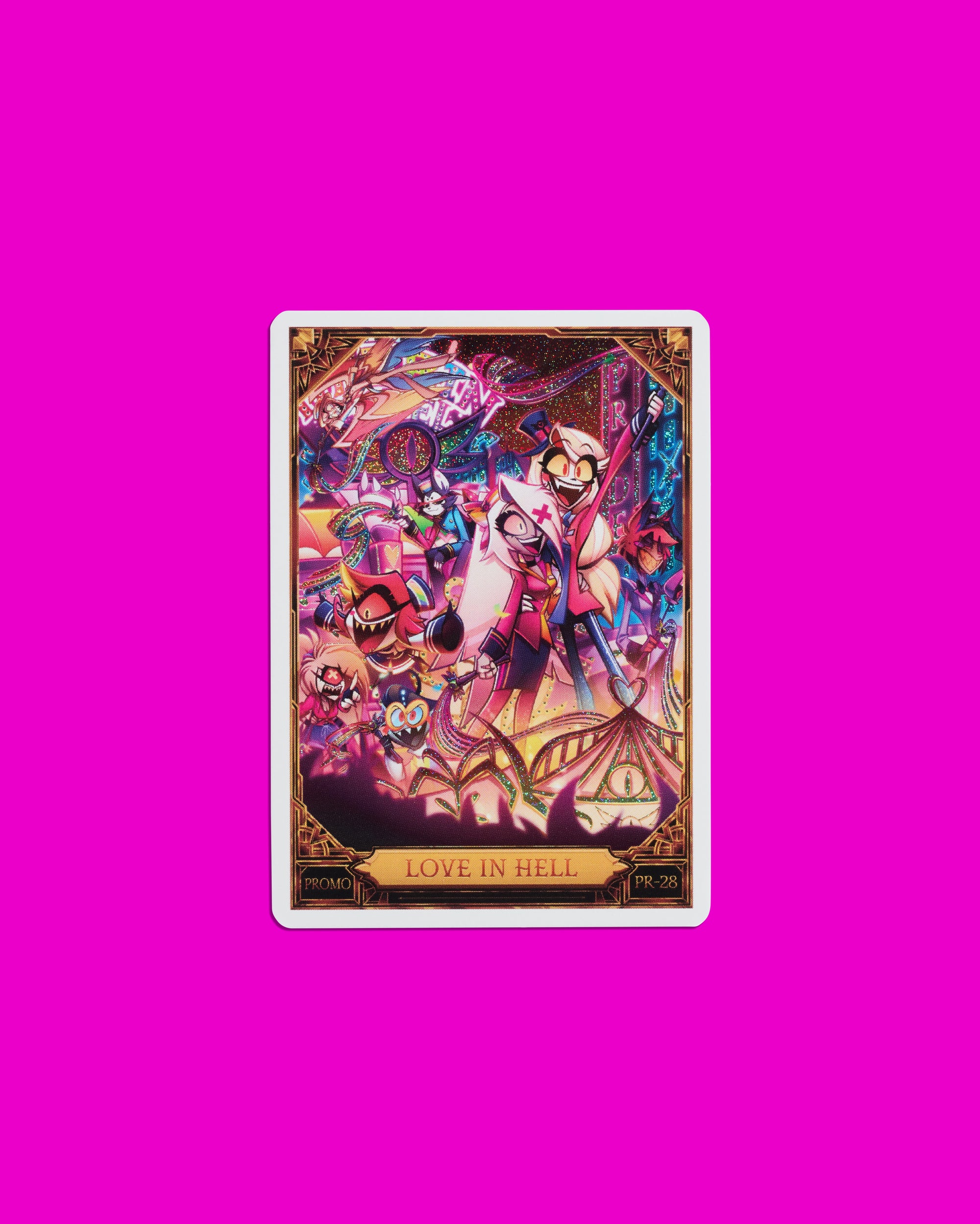 ハズビンホテル プロモ PR-28 LOVE IN HELL プロモカード Hazbin Hotel Trading Cards Love In Hell Promo Card (PR-28