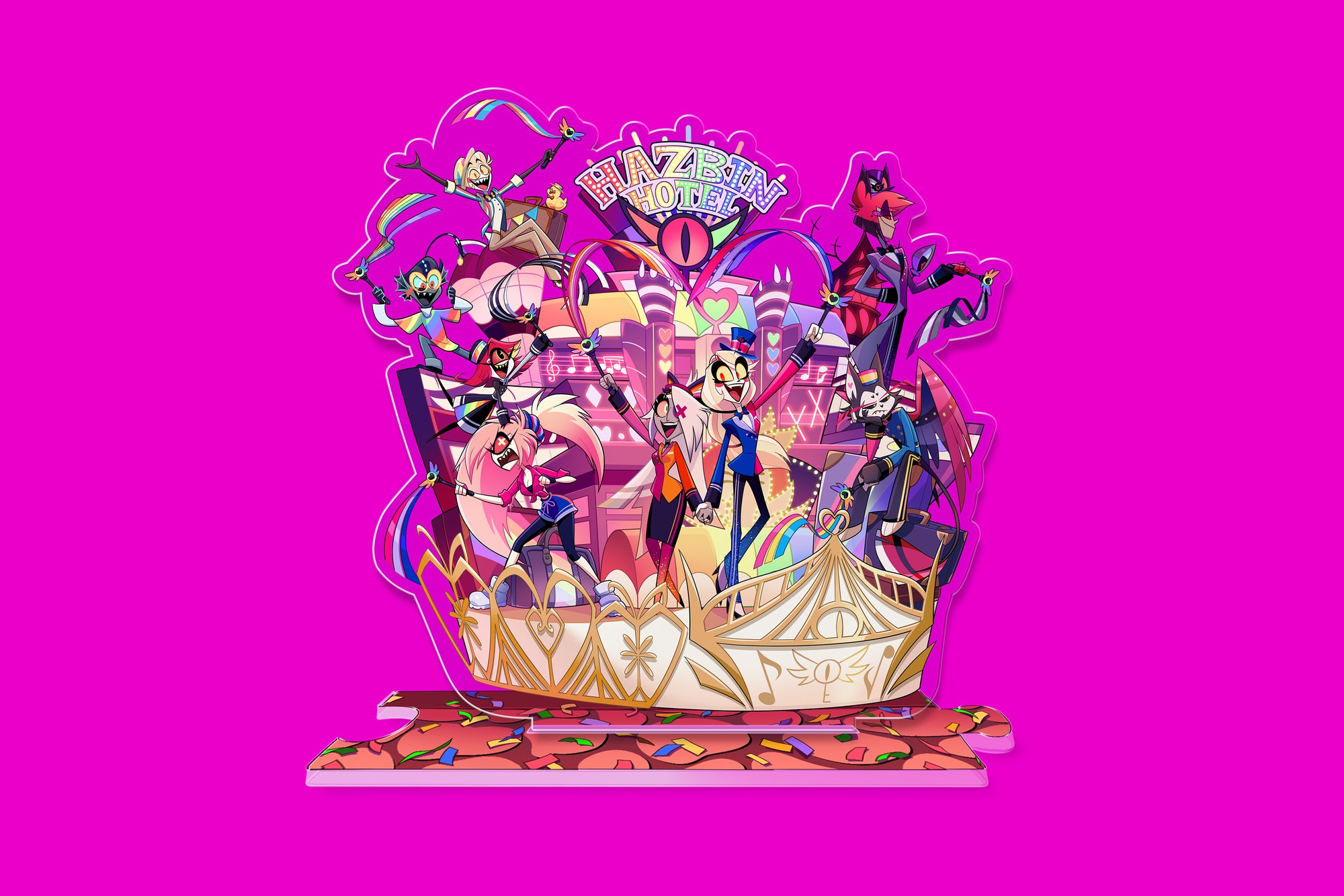 Pride 2026 Hotel Crew Acrylic Standee | Hazbin Hotel