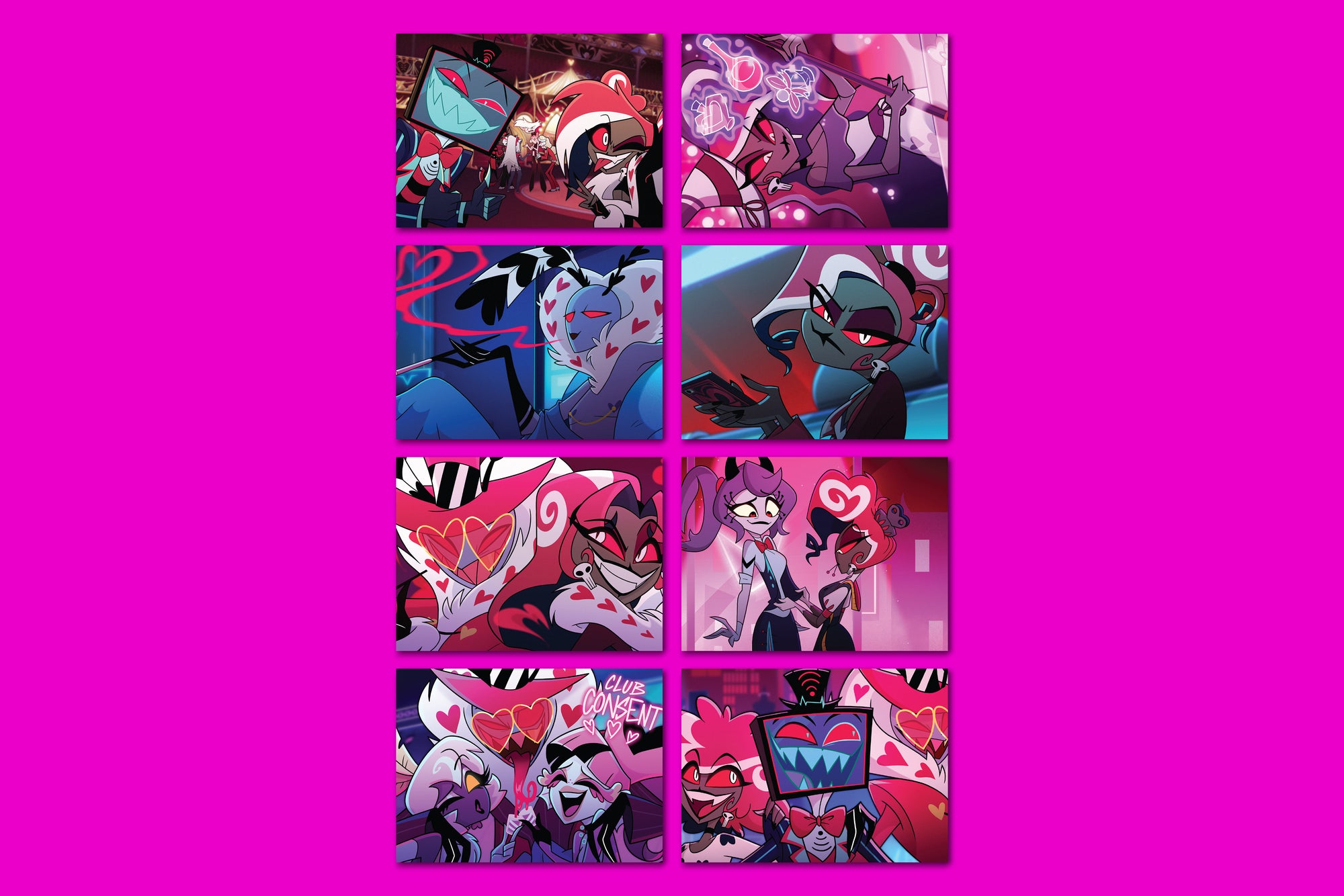 The Vees Postcard Set | Hazbin Hotel