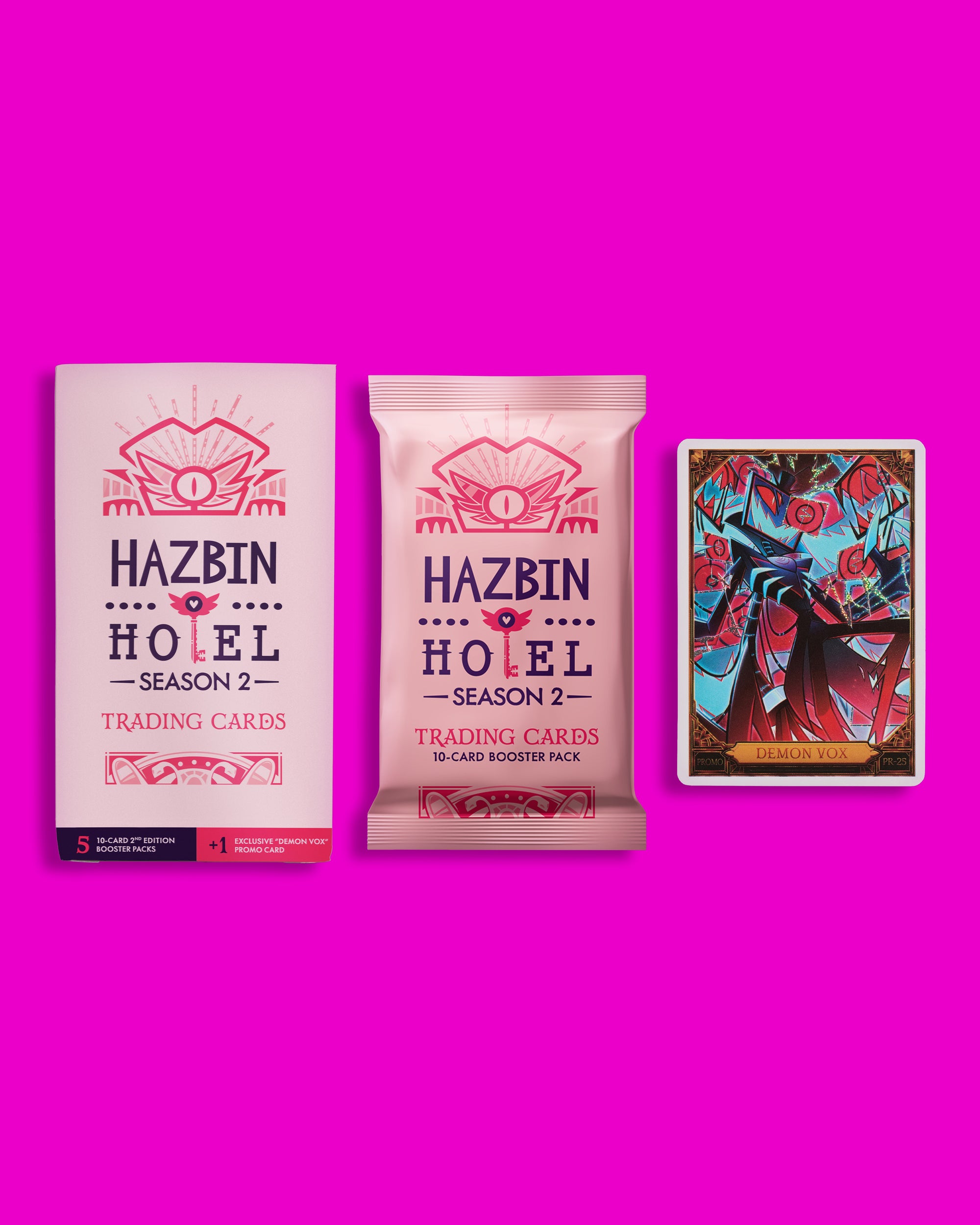 HAZBIN HOTEL 2ND 20パック LOT OF 10 — Hazbin Hotel Season 2 Trading Cards 2nd Edition