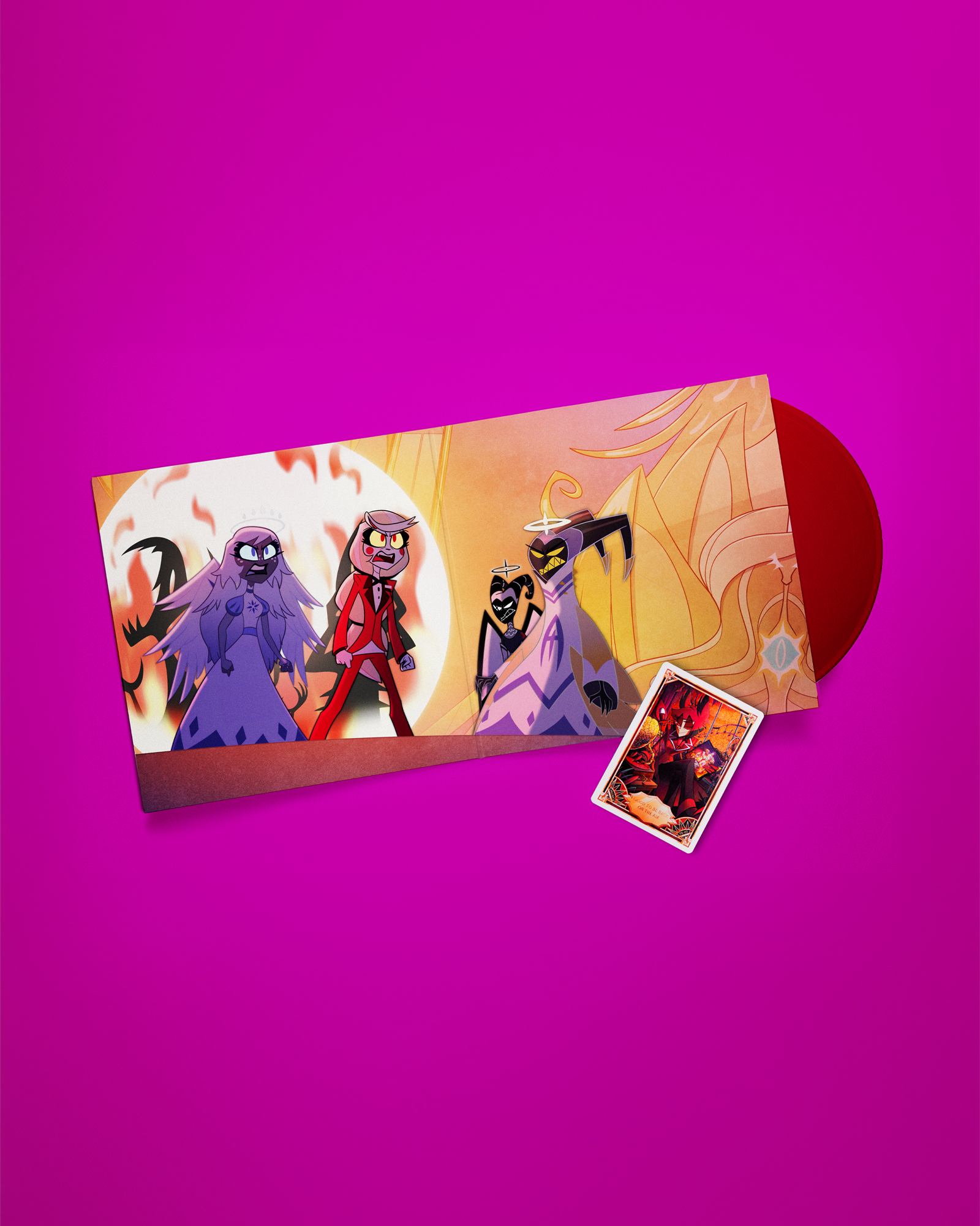 ハズビンホテル レコード 未開封 アラスター プロモカード付き ハズビンホテル レコード 未開封 アラスター プロモカード付き