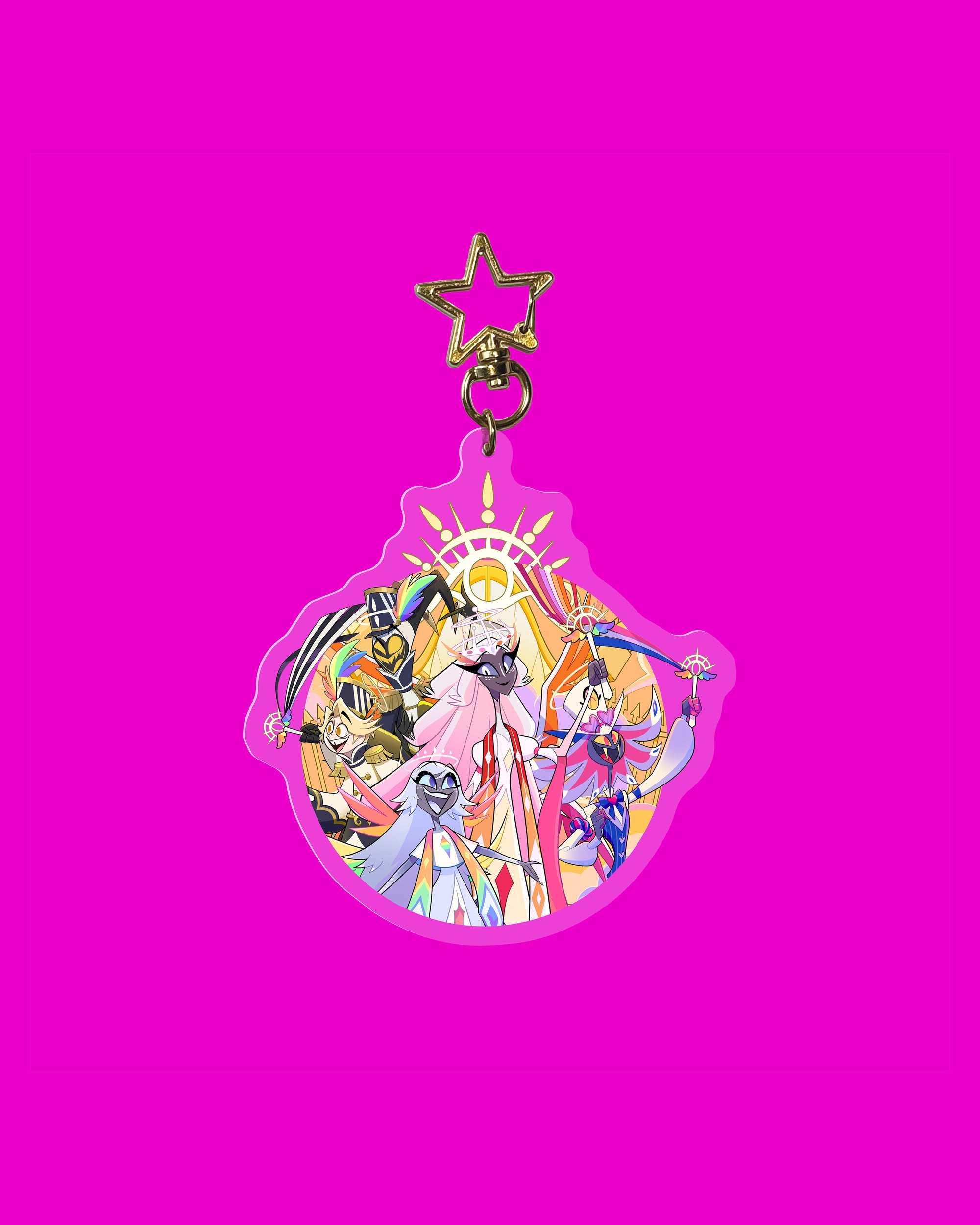 Pride 2026 Heaven Keychain | Hazbin Hotel