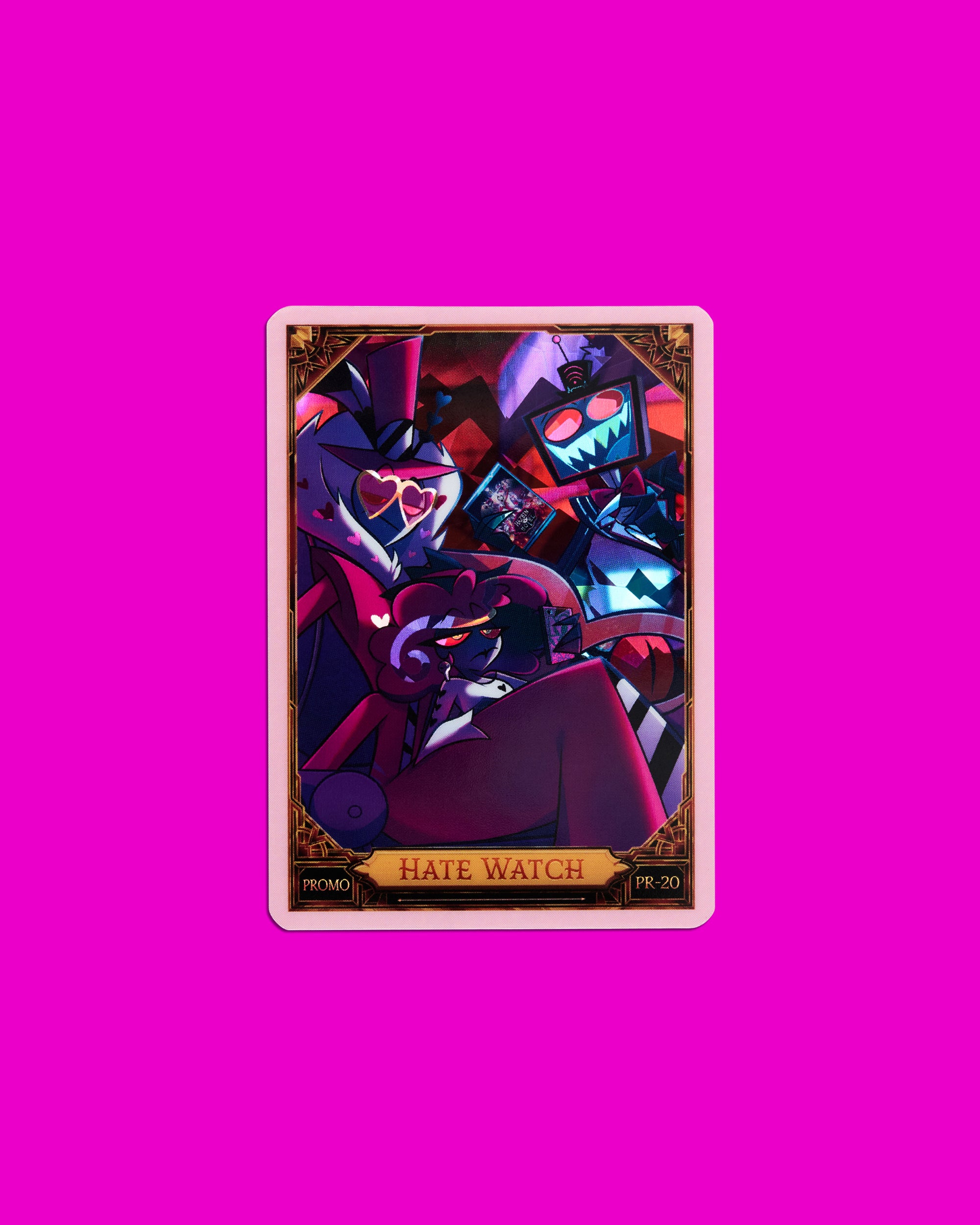 Hazbin Hotel Trading Cards Hate Watch Promo Card (PR-20) | Hazbin