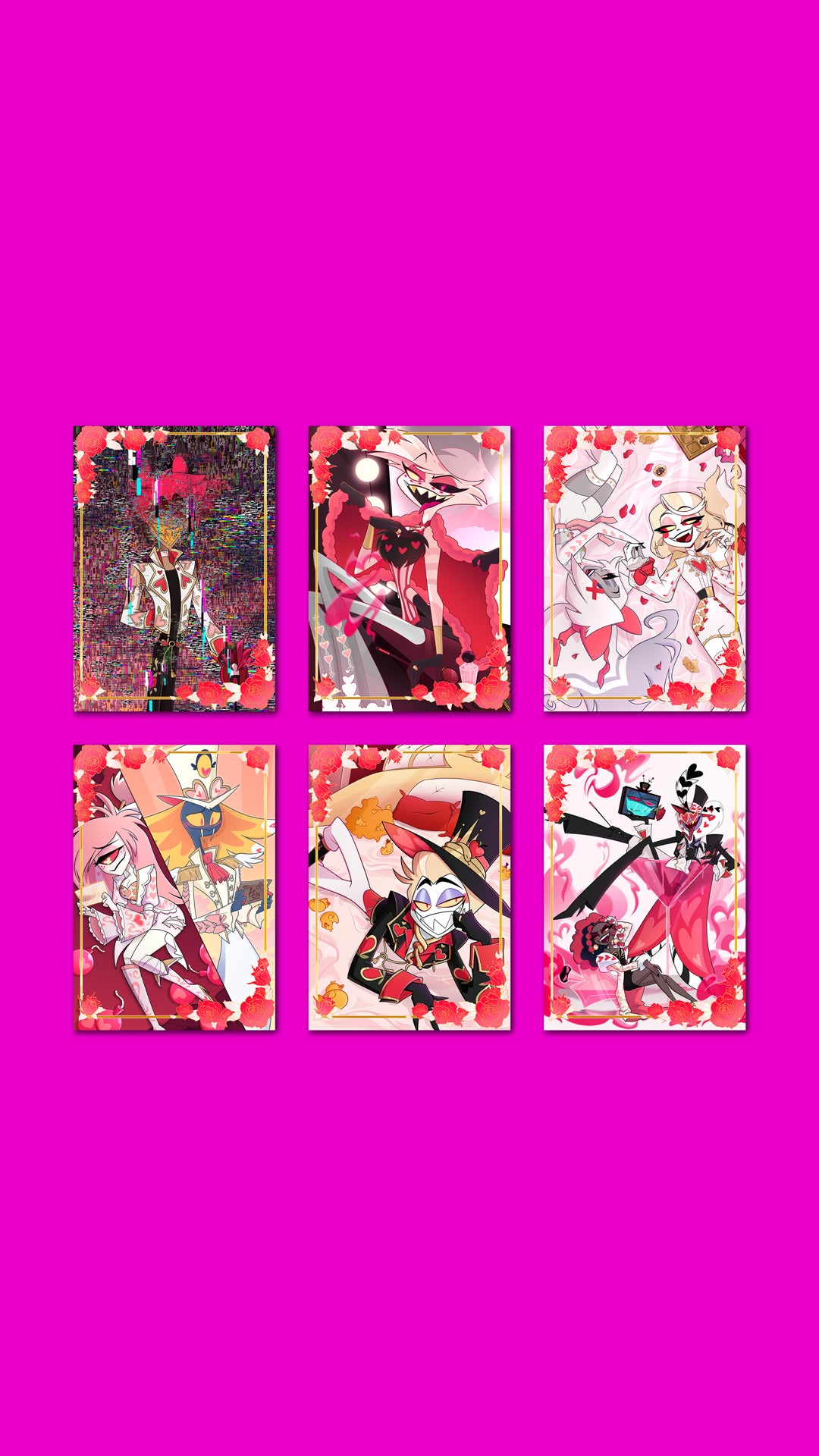 Hazbin Hotel Valentines card set