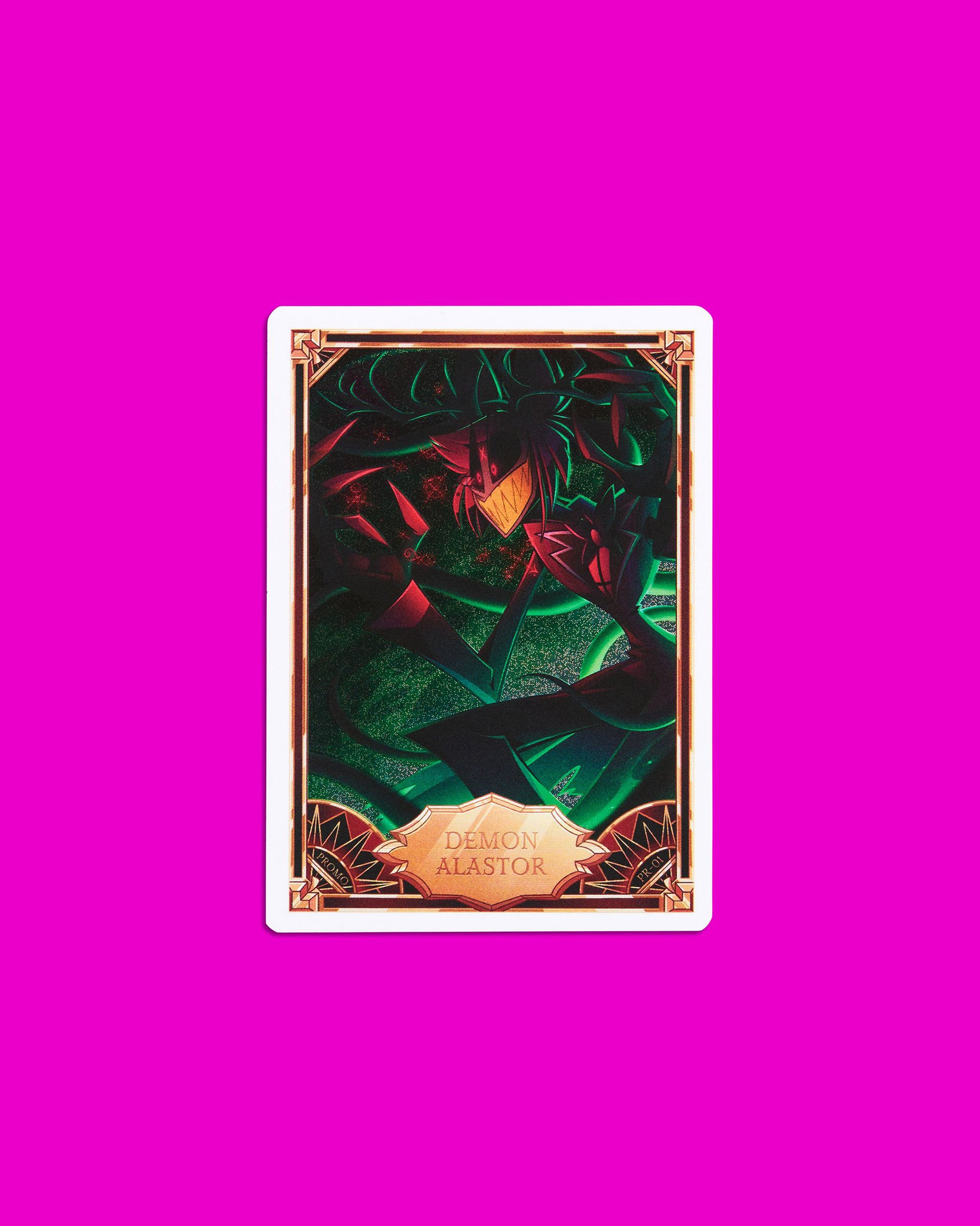 Hazbin Hotel Trading Cards Demon Alastor Cracked Ice Promo Card
