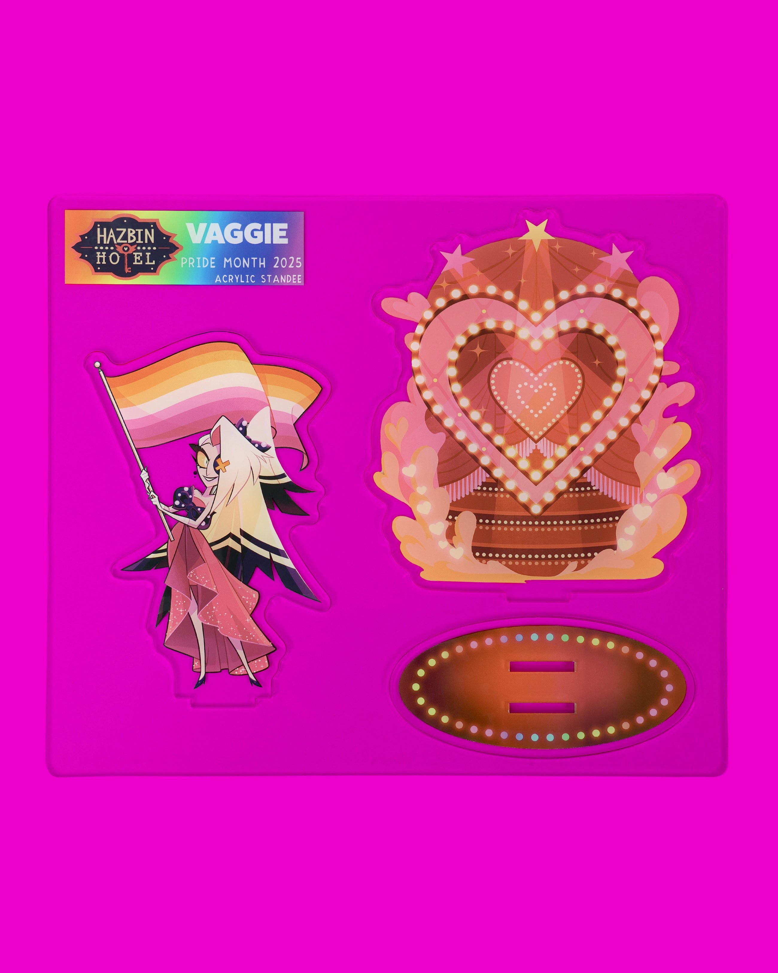 ハズビンホテル　プライド　2025　エンジェルダスト　アクリルスタンド Hazbin Hotel Pride 2025 Angel Dust Acrylic Standee | Hazbin