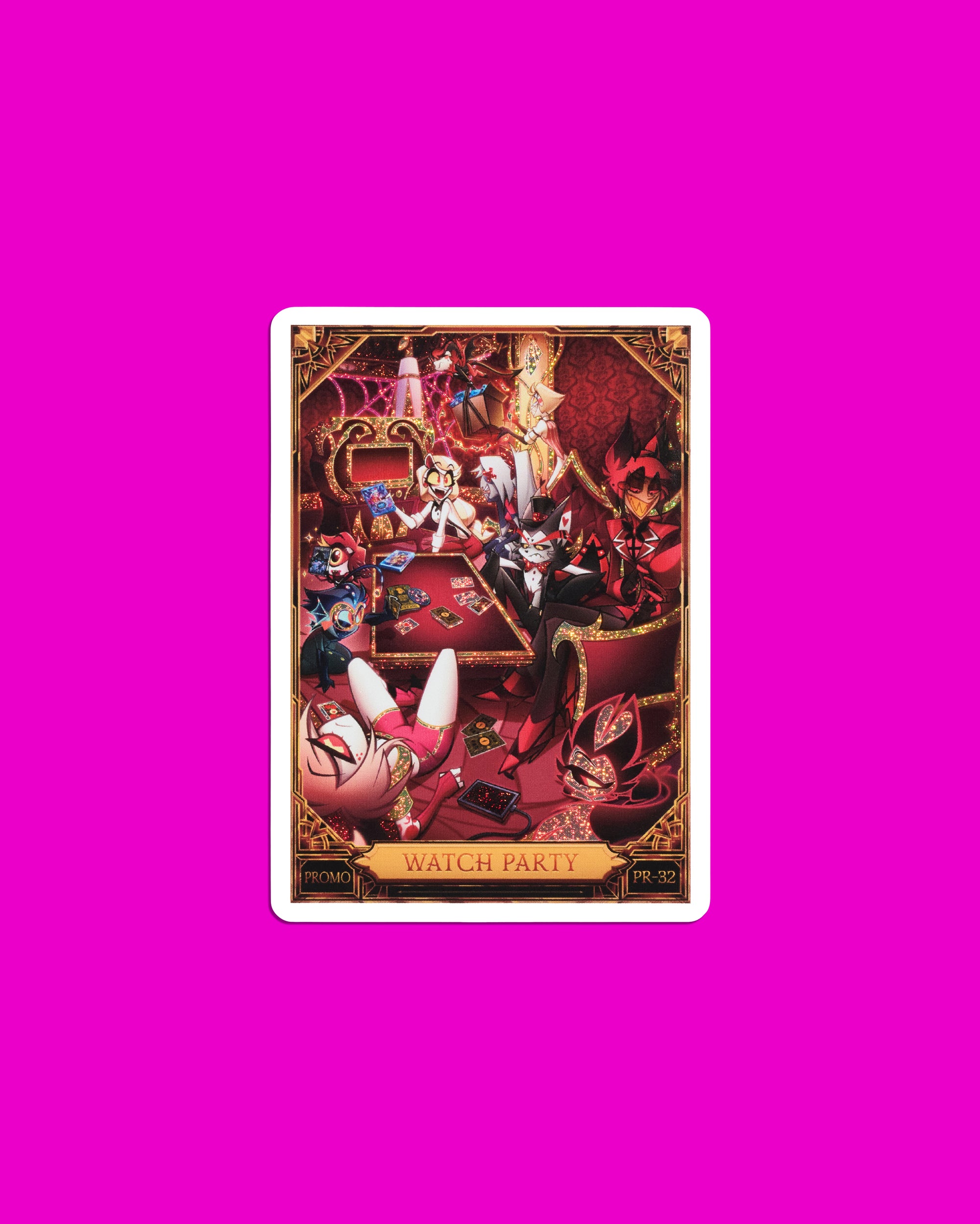 Hazbin Hotel Trading Cards Watch Party Promo Card (PR-32) | Hazbin